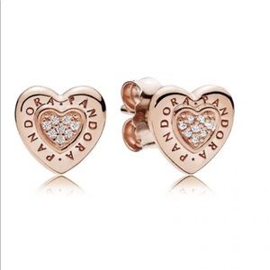 Authentic PANDORA earrings Rose Gold
